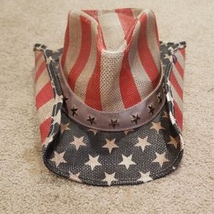 American Flag Peter Grimm Cowboy Hat